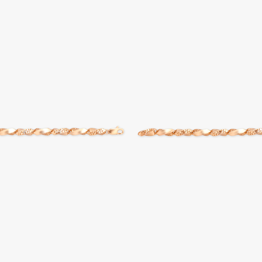 Linear Weave Gold Bracelet for Men,,hi-res image number null
