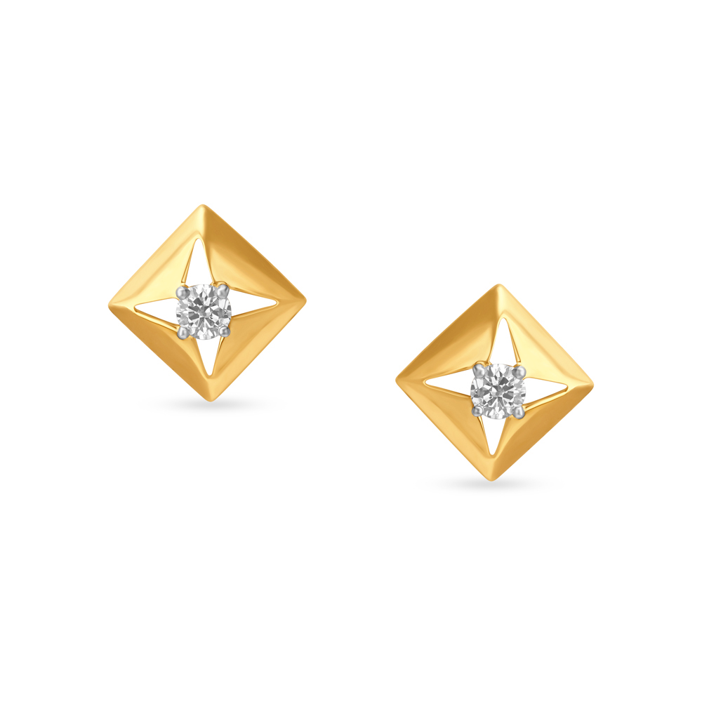 Simple Classy Diamond Stud Earrings,,hi-res image number null