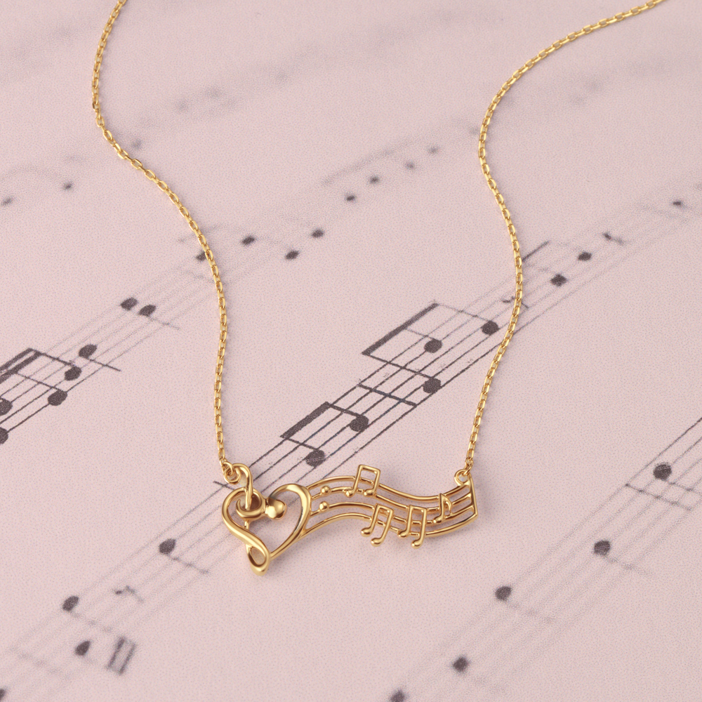 Melodic Treasures 14KT Gold Necklace,,hi-res image number null