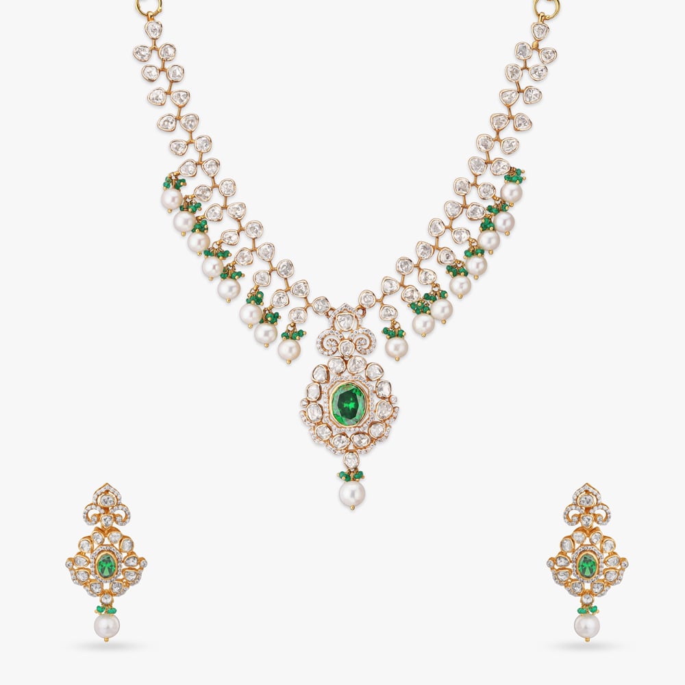 Verdant Radiance Bridal Neckwear Set,,hi-res image number null