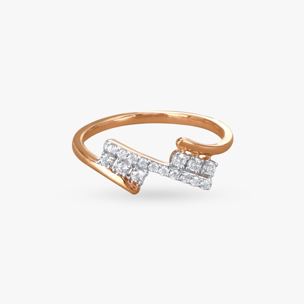 Sleek Sparkle Diamond Finger Ring,,hi-res image number null