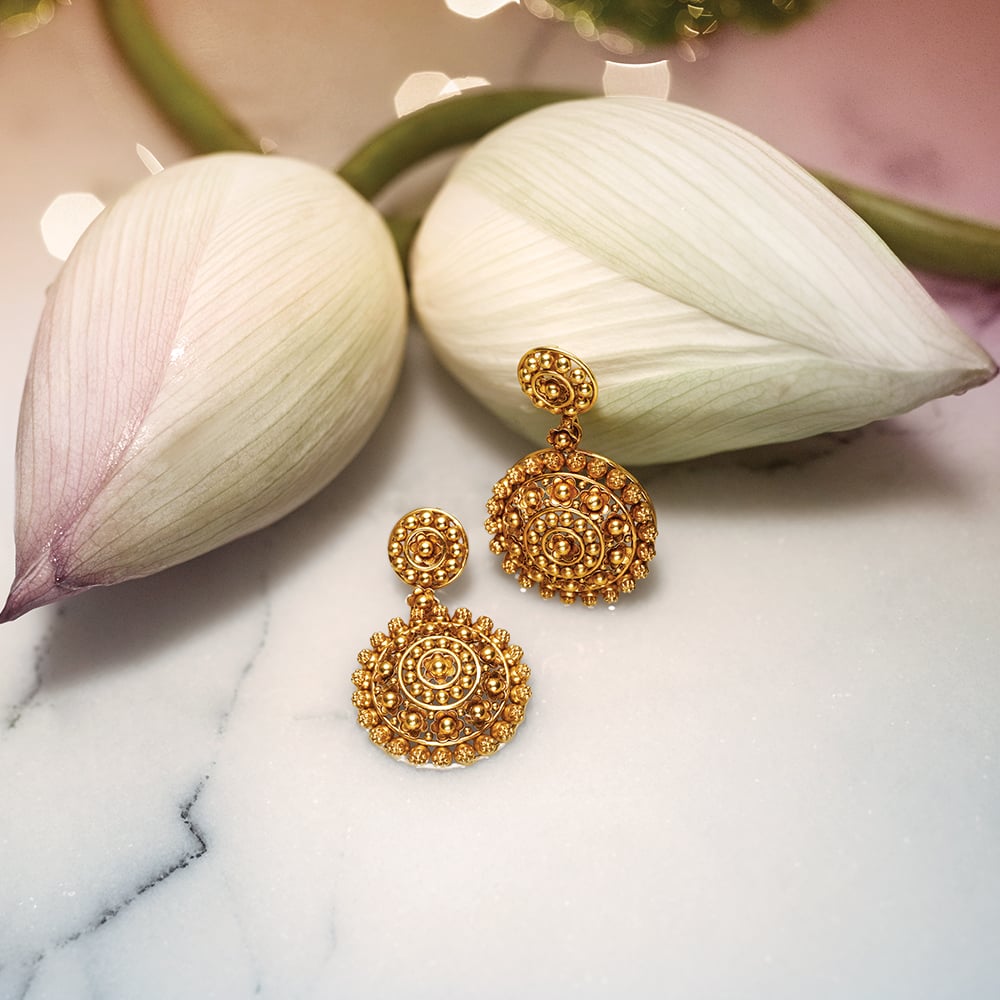 Traditional Temple Figurines Gold Necklace Set,,hi-res image number null