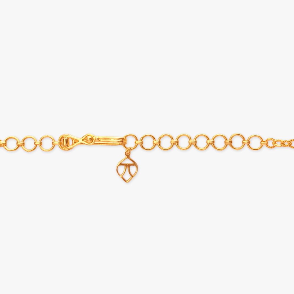 Celestial Dawn Gold Pendant with Chain and Earrings Set,,hi-res image number null
