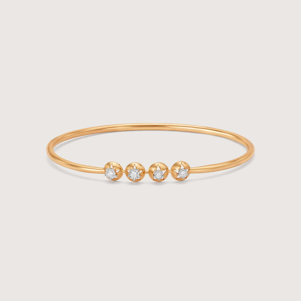 Sublime Crescents 14KT Diamond Bangle,,hi-res image number null
