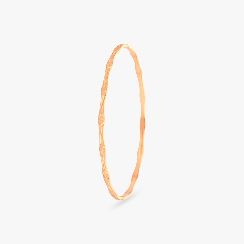 Ripple Glow Gold Bangle,,hi-res image number null