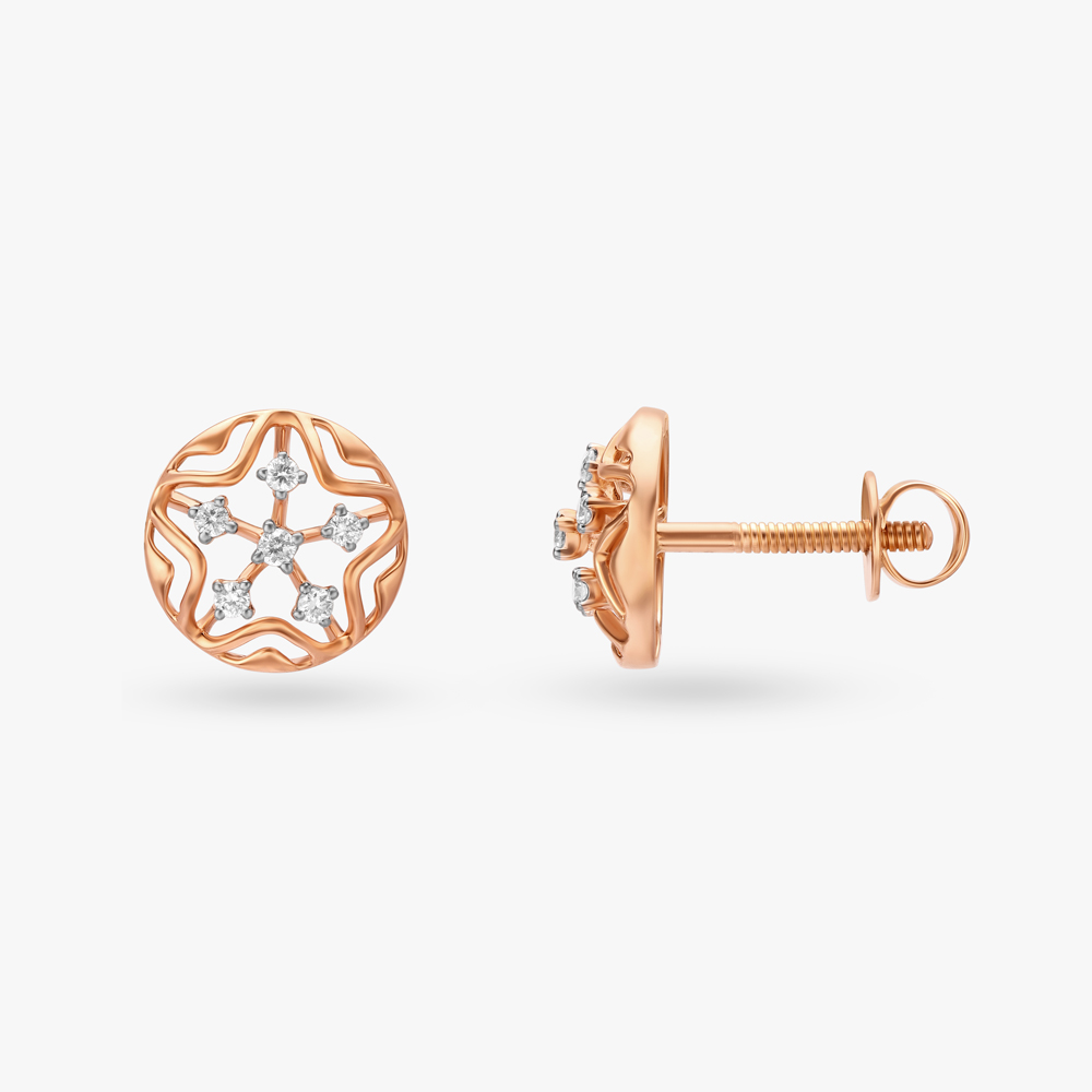 Sparkling Diamond Stud Earrings,,hi-res image number null