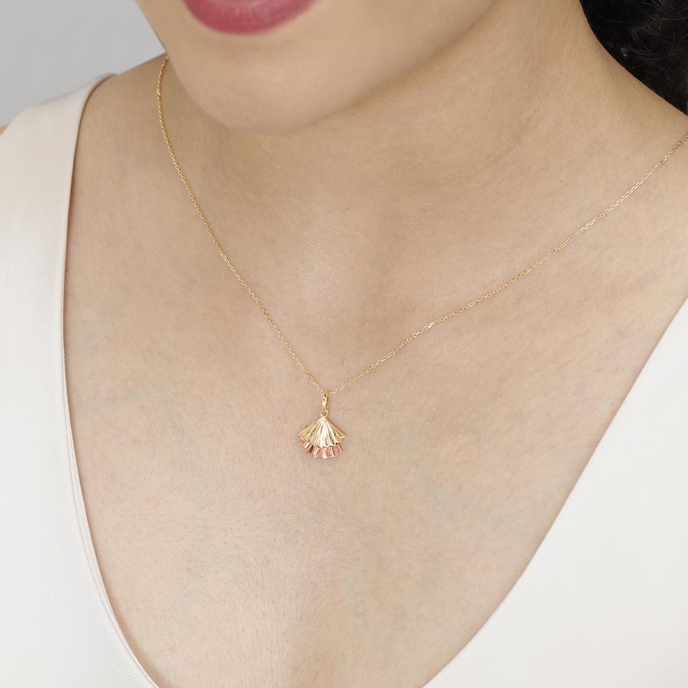 Twilight Shell Gold Pendant,,hi-res image number null