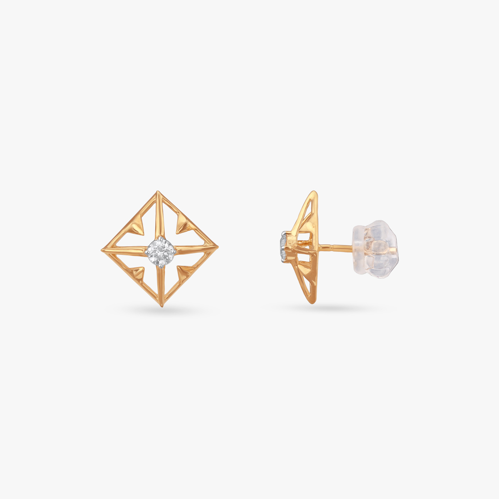 Prism Square Diamond Stud Earrings,,hi-res image number null