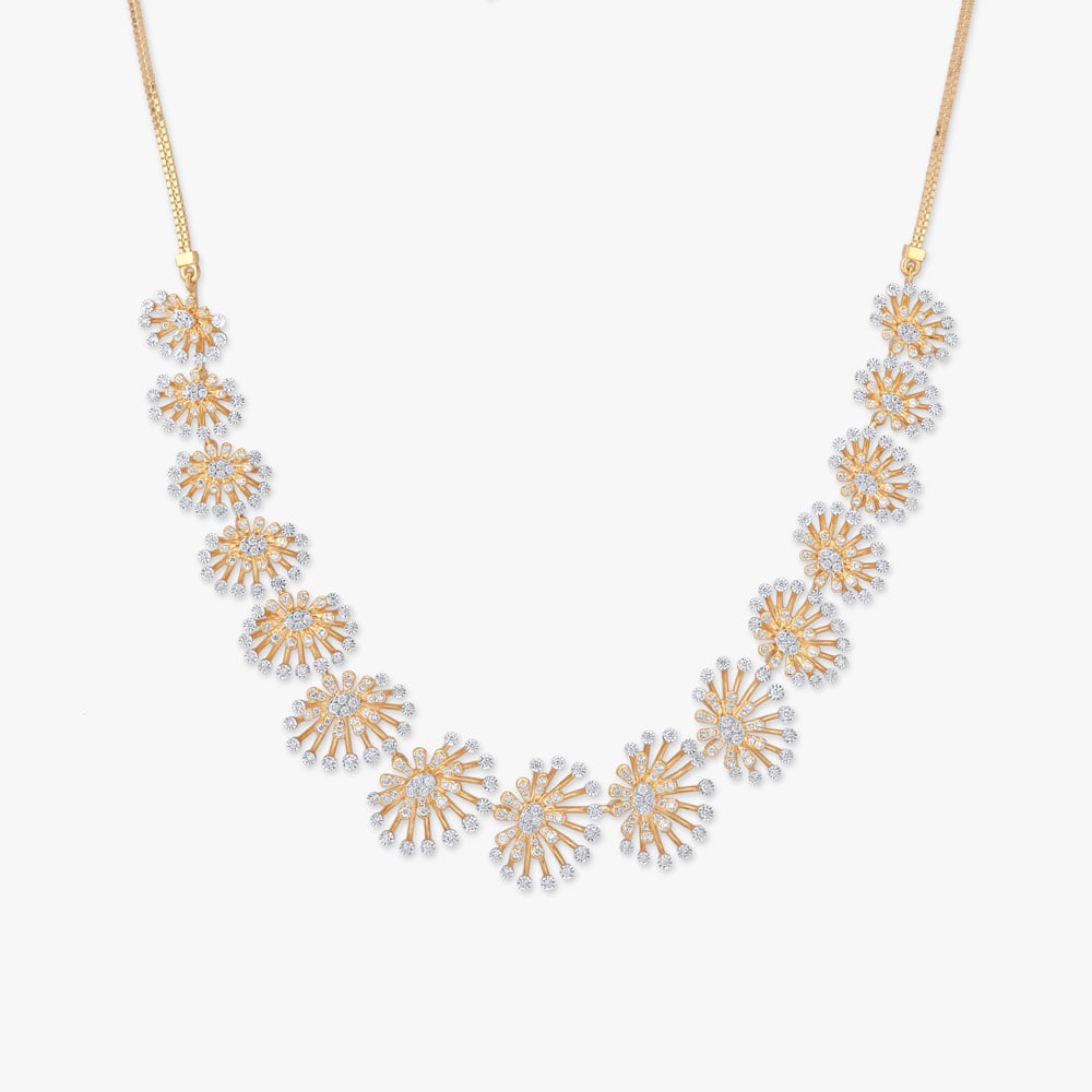 Lustrous Beauty Diamond Necklace Set,,hi-res image number null