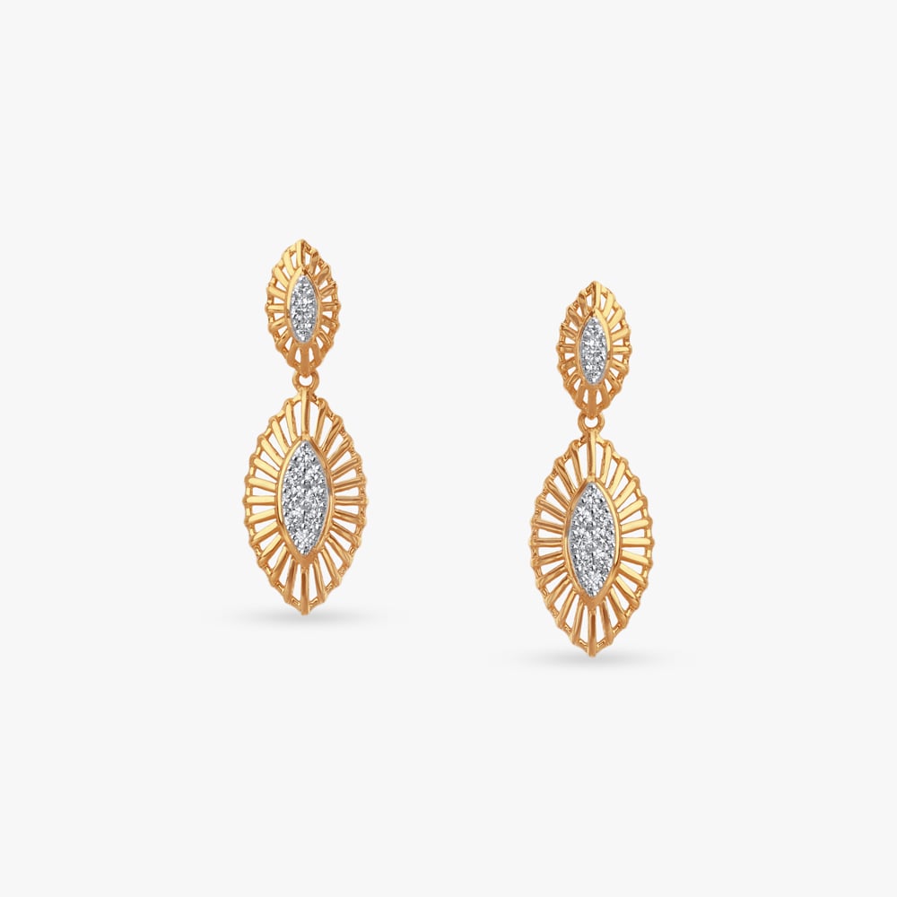 

Solar Flare Diamond Drop Earrings