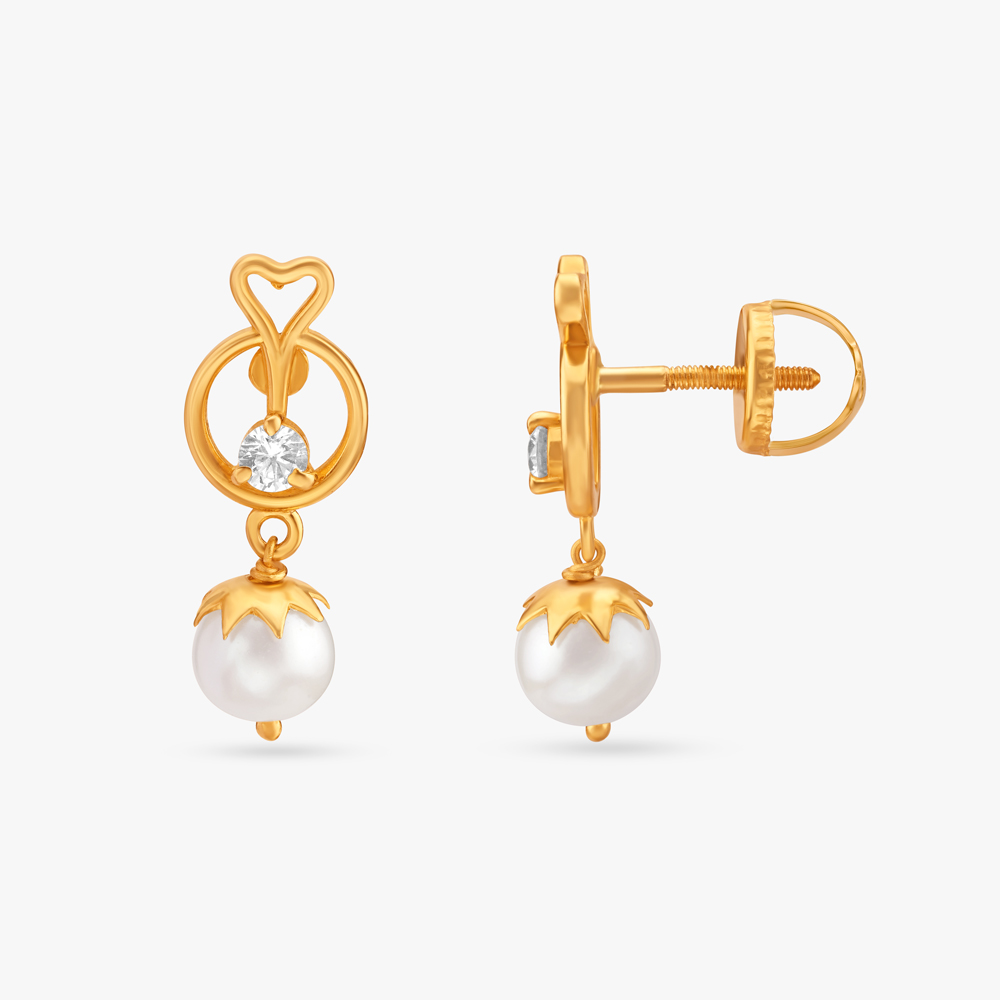 Sophisticated Pearl Drop Earrings,,hi-res image number null