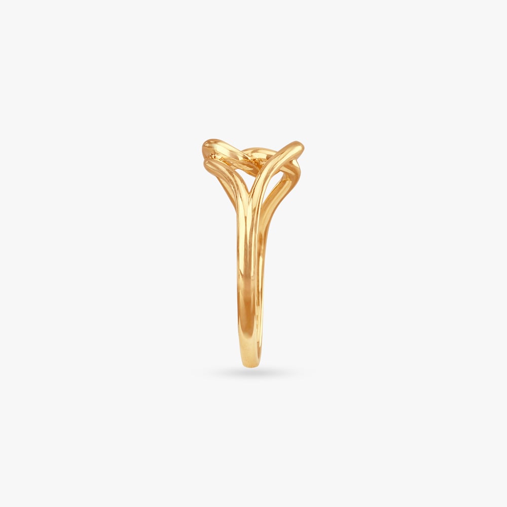 Abstract Bloom Gold Ring,,hi-res image number null