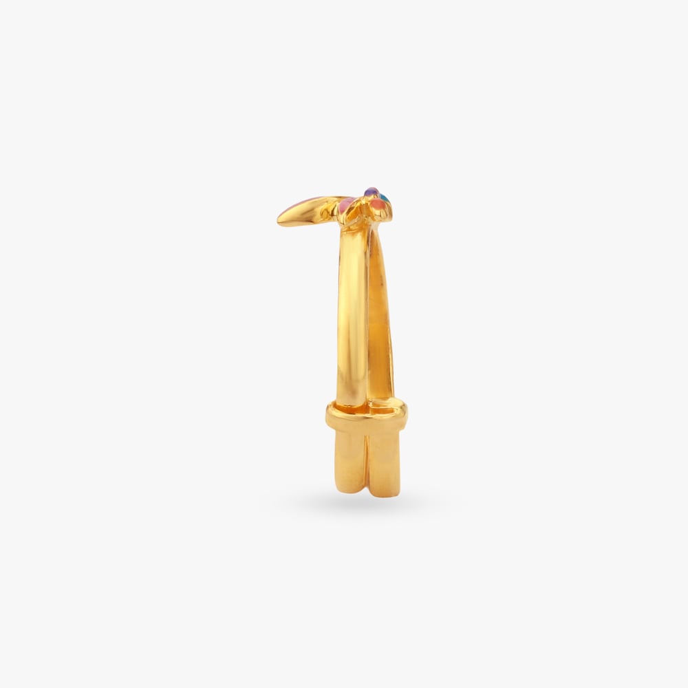 Fluttering Colours Gold Ring for Kids,,hi-res image number null