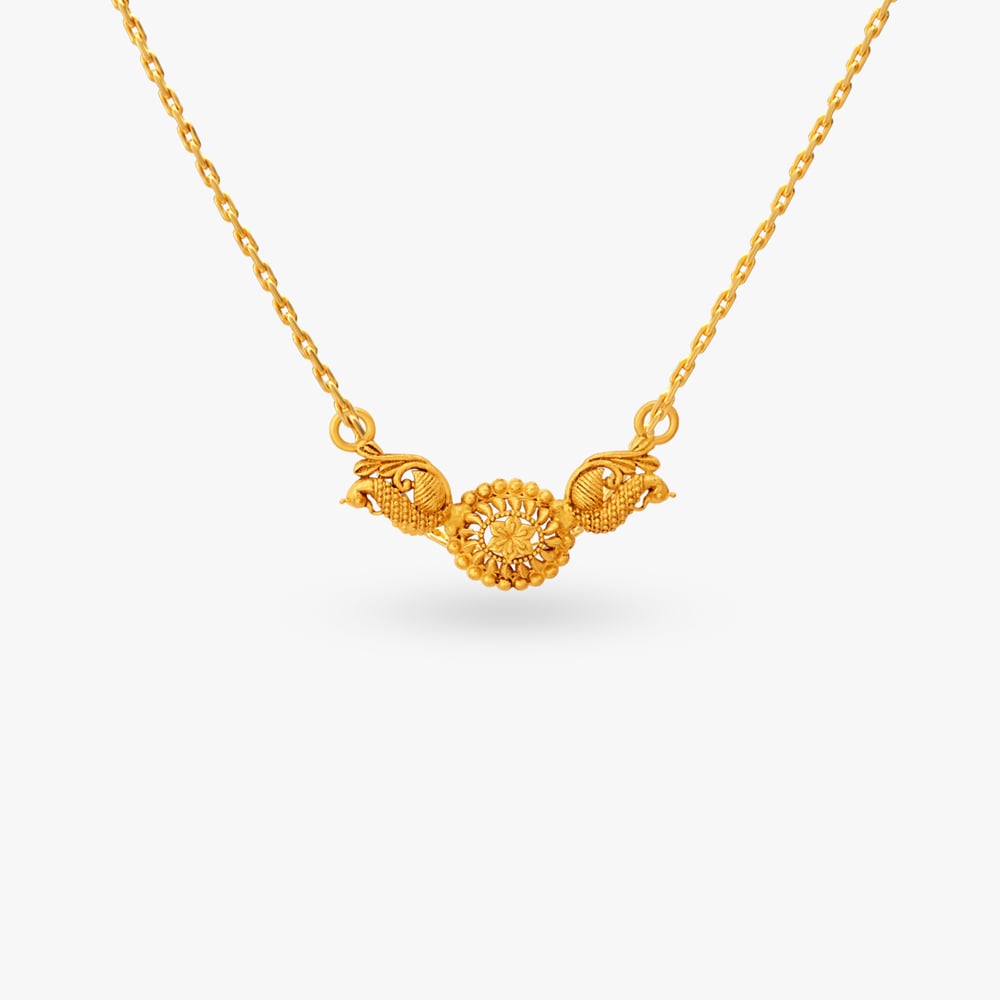 Exquisite Gold Vati Pendant,,hi-res image number null