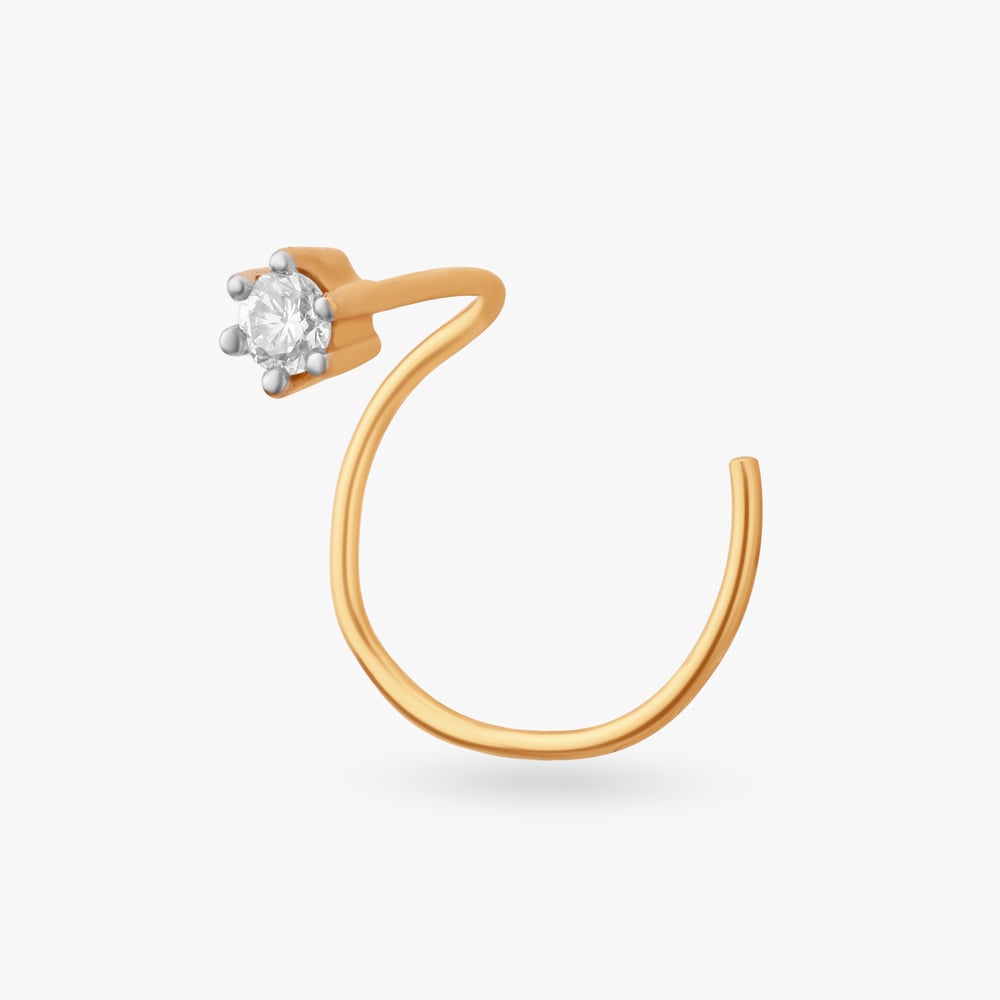 Dazzling Brilliance Diamond Nose Pin,,hi-res image number null