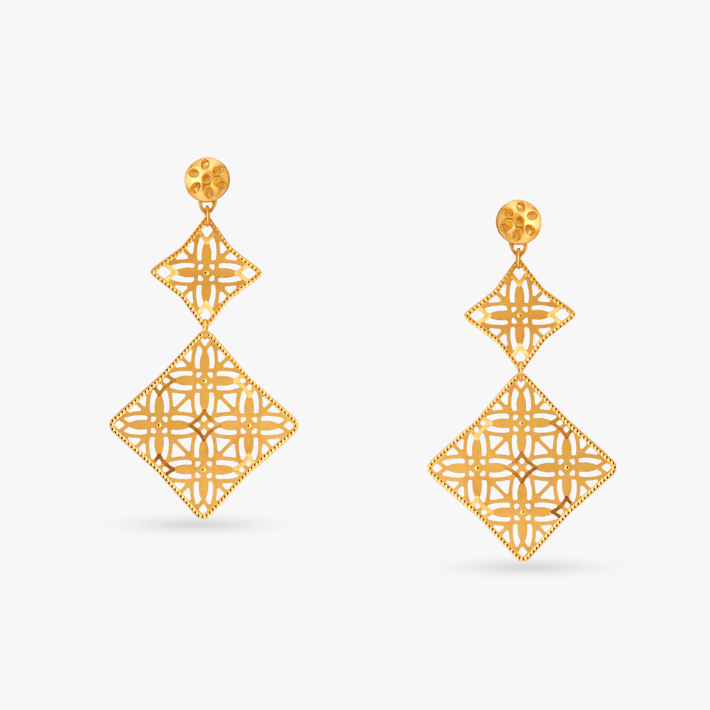 Abstract Elegance Chandelier Earrings,,hi-res image number null