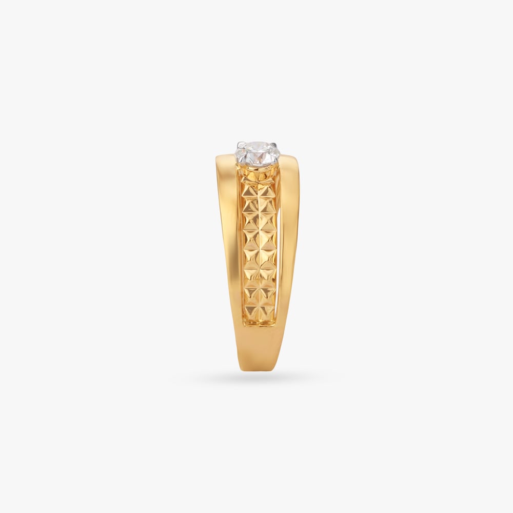 Pyramid Pulse Solitaire Ring,,hi-res image number null