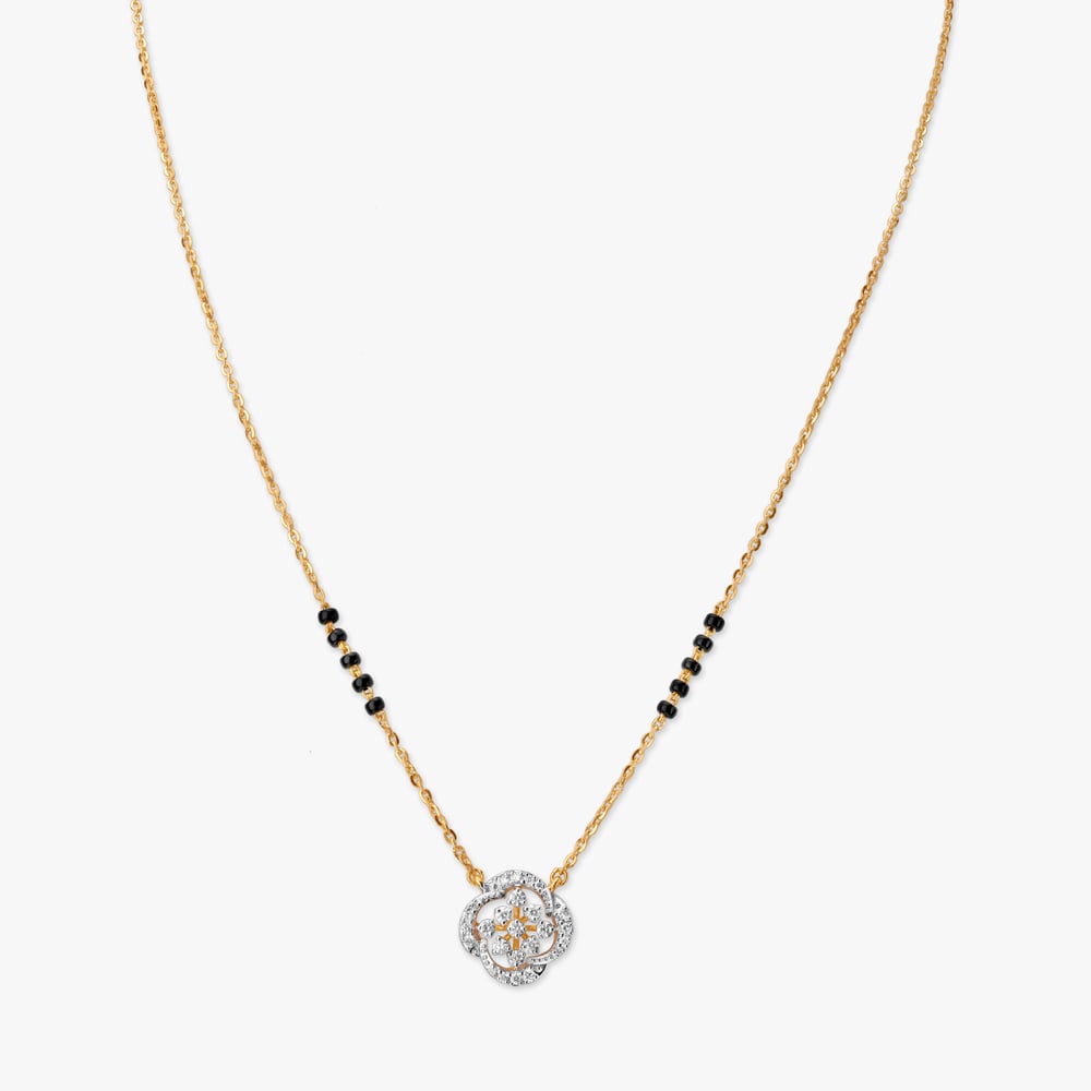 Chic Bloom Diamond Mangalsutra,,hi-res image number null