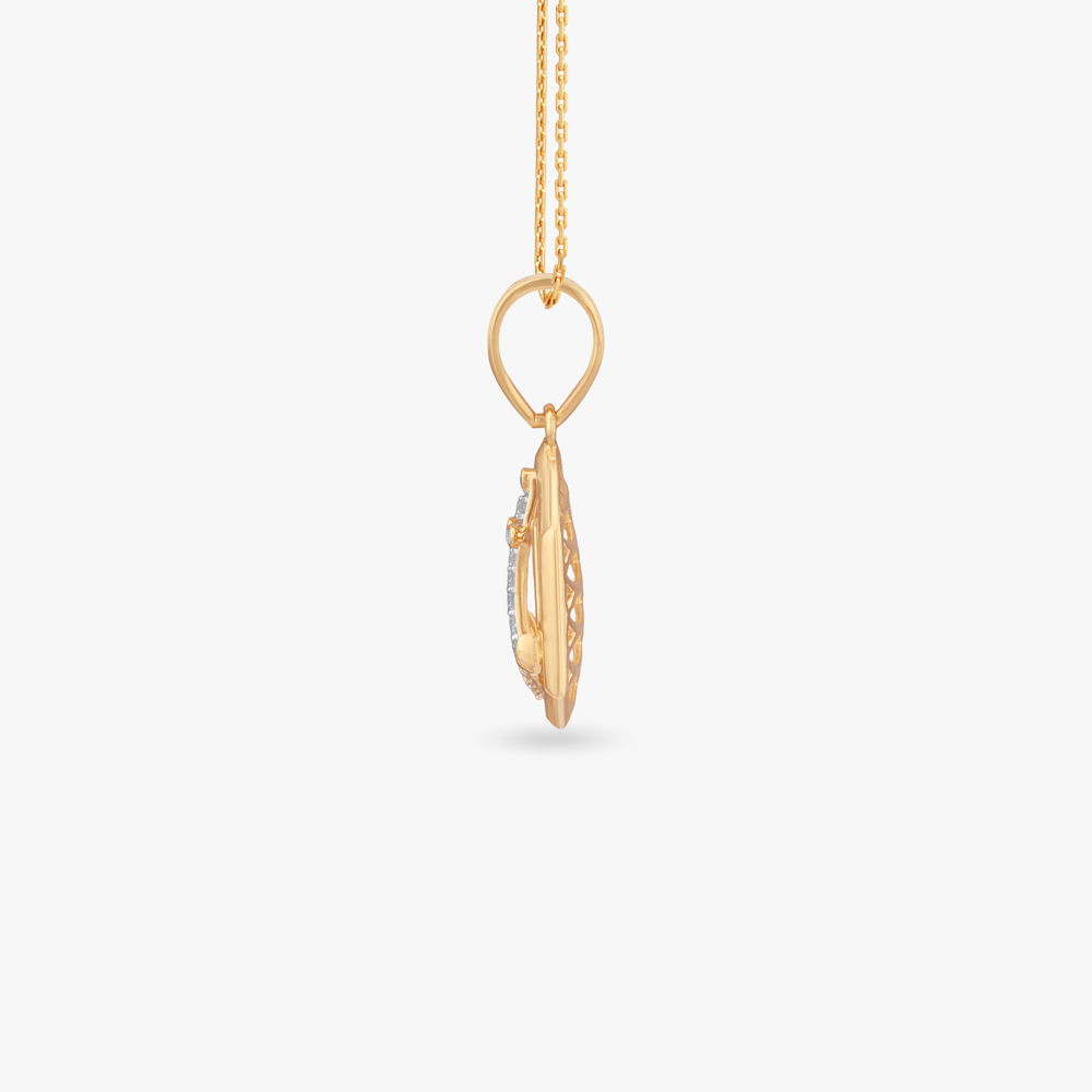 Bold Anchor Diamond Pendant For Men,,hi-res image number null