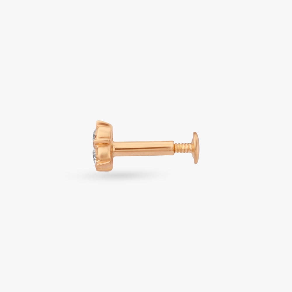 Trilliant Spark Diamond Nose Pin,,hi-res image number null