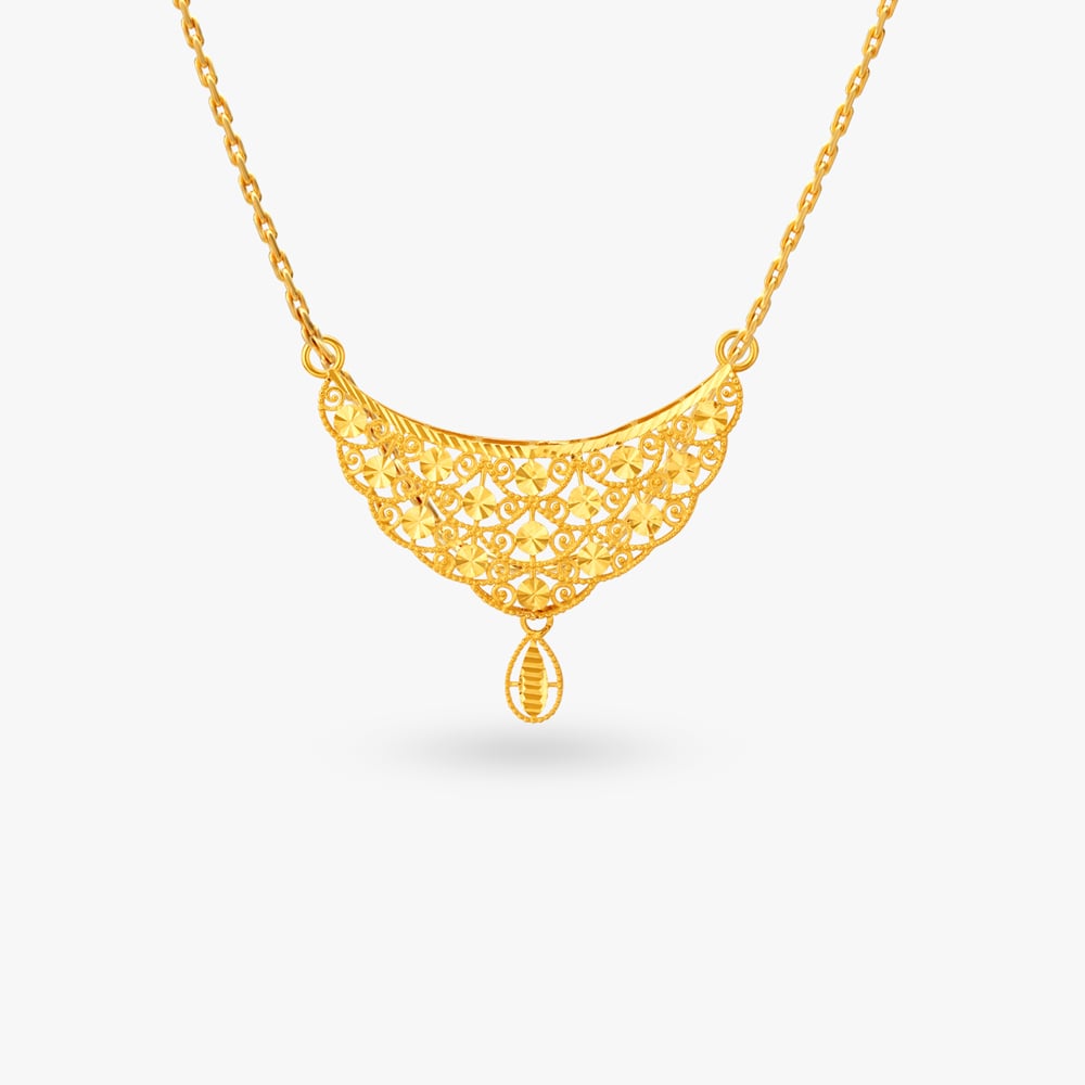 Intricate Gold Pendant,,hi-res image number null
