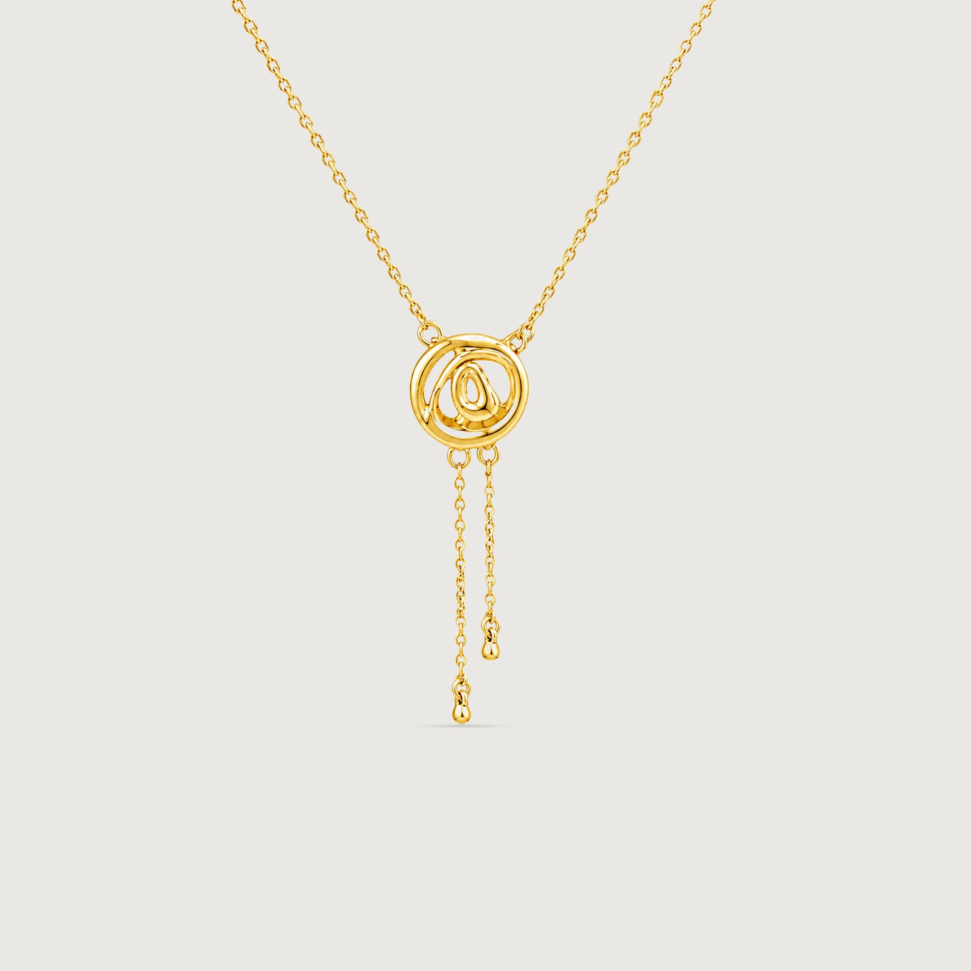 Fluid Orbit Gold Necklace,,hi-res image number null
