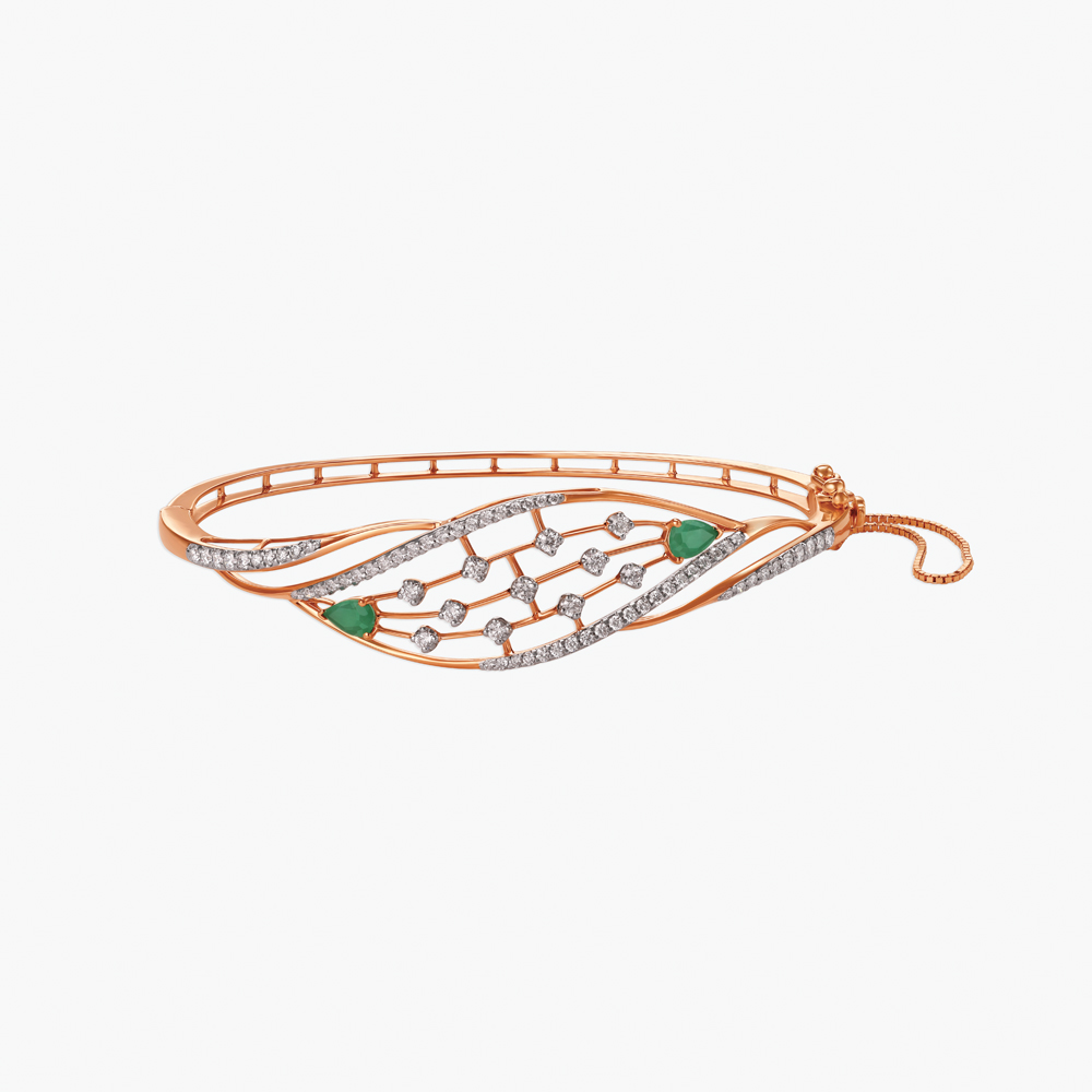Gleaming Vine Diamond Bangle,,hi-res image number null