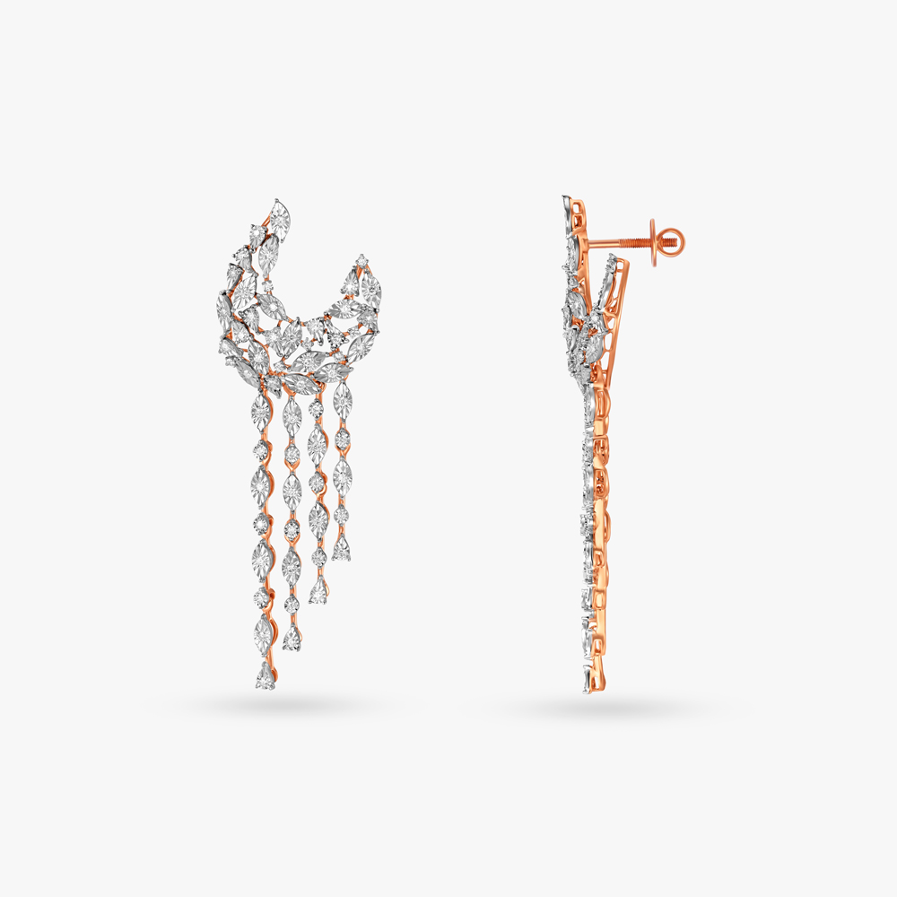 Dazzling Blooms Diamond Necklace Set,,hi-res image number null