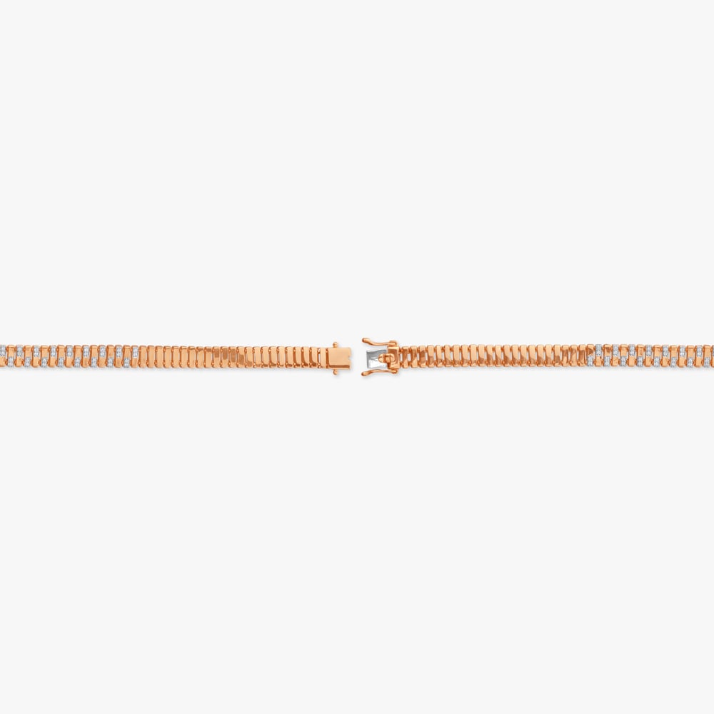 Refined Grid Diamond Bracelet for Men,,hi-res image number null