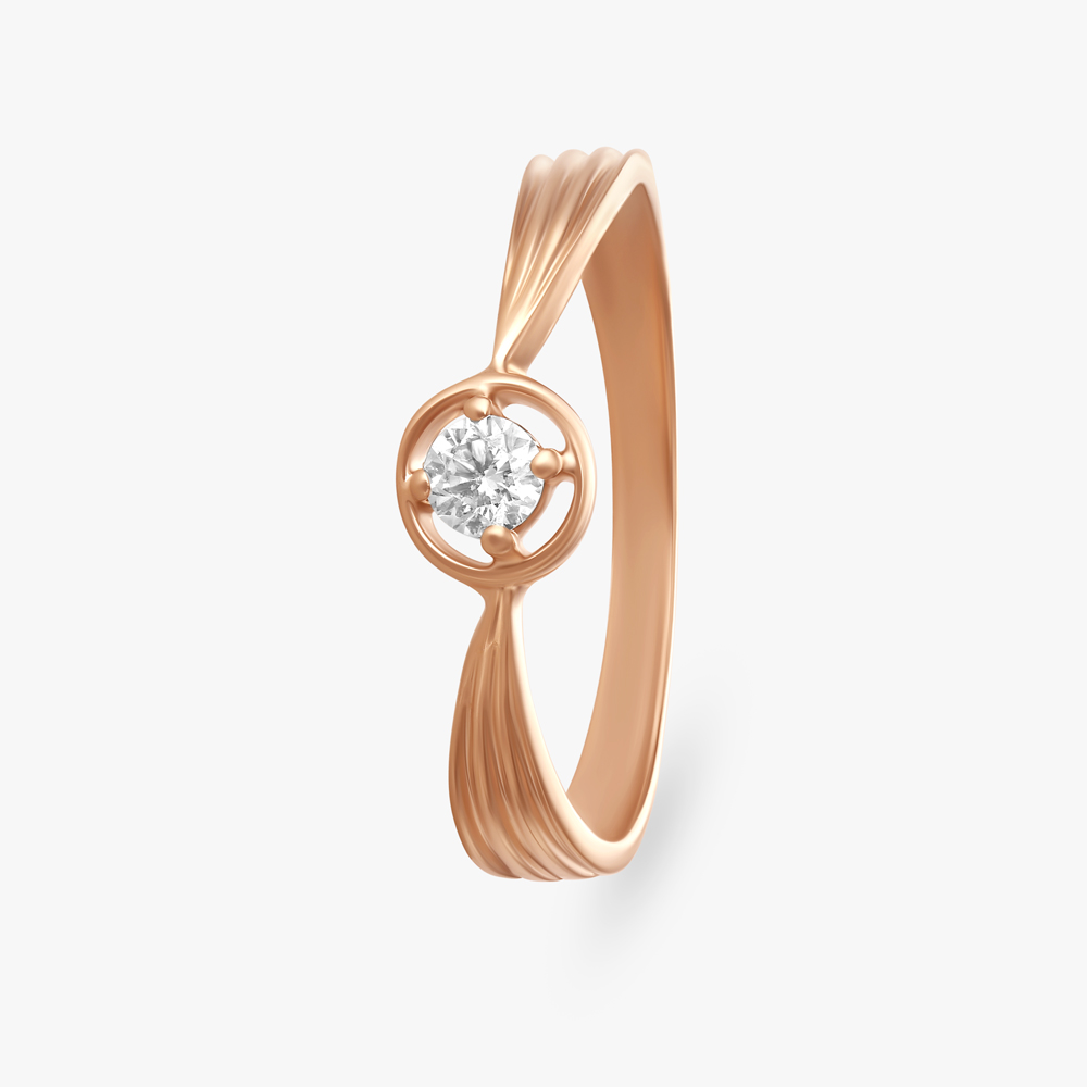 Dainty Shimmer Diamond Ring
