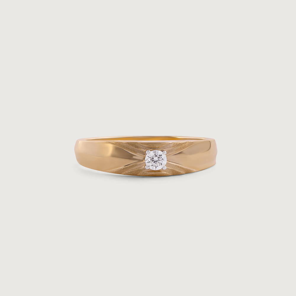 Smooth Moves Gold & Diamond Ring for Men,,hi-res image number null
