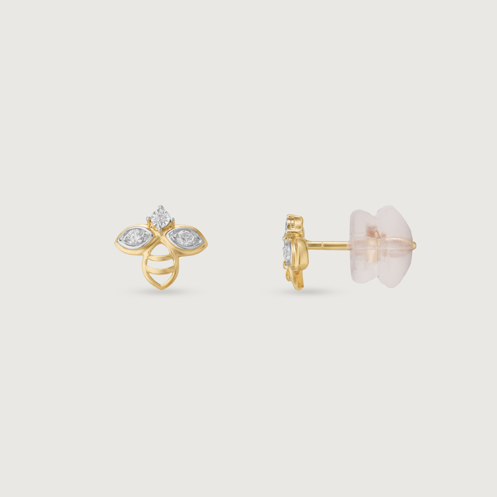 Sleek Buzz Diamond Stud Earrings,,hi-res image number null