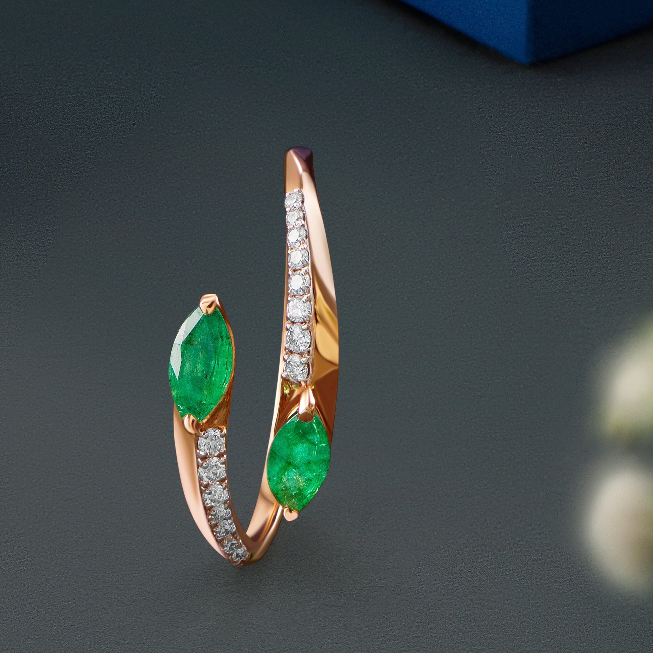 Twin Diamond Finger Ring,,hi-res image number null