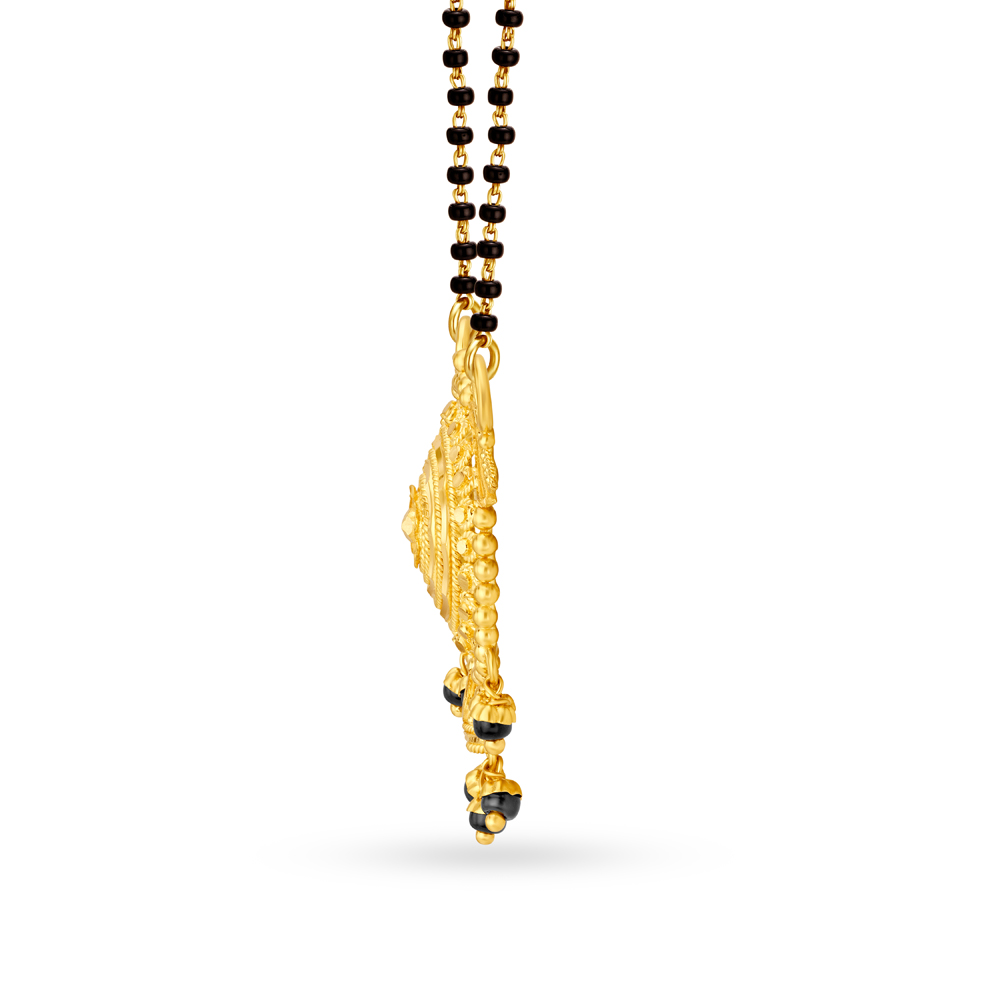 Captivating 22 Karat Yellow Gold Mangalsutra Pendant,,hi-res image number null