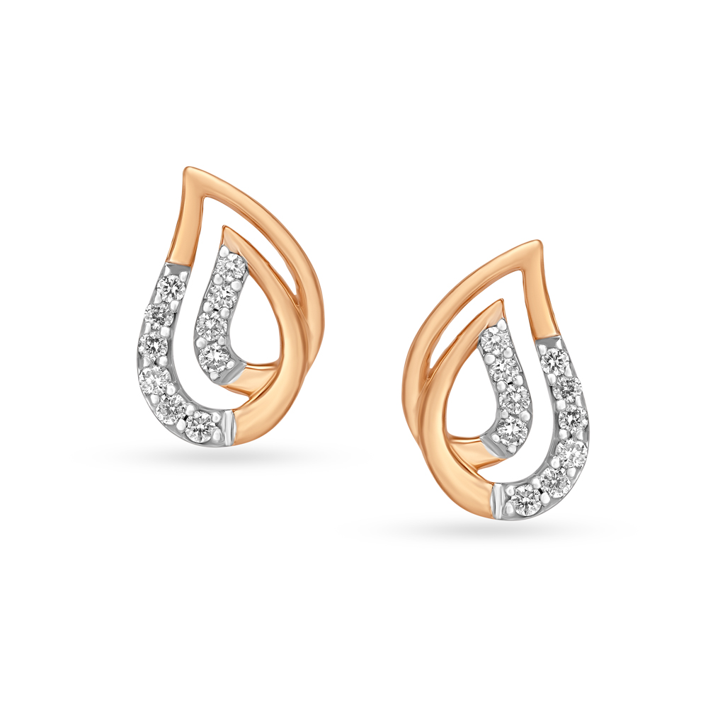 Pretty in Pink Rose Gold and Diamond Pendant and Earrings Set,,hi-res image number null