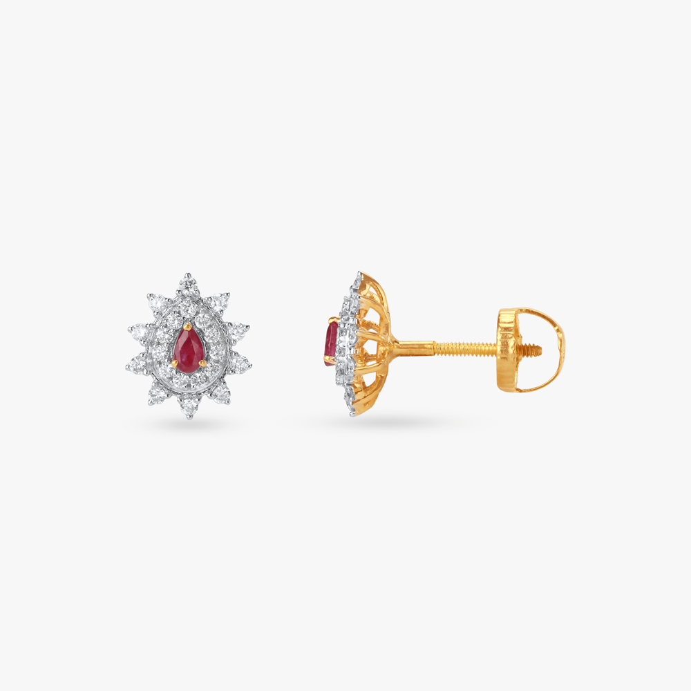 Dazzling Bloom Diamond Pendant and Earrings Set,,hi-res image number null
