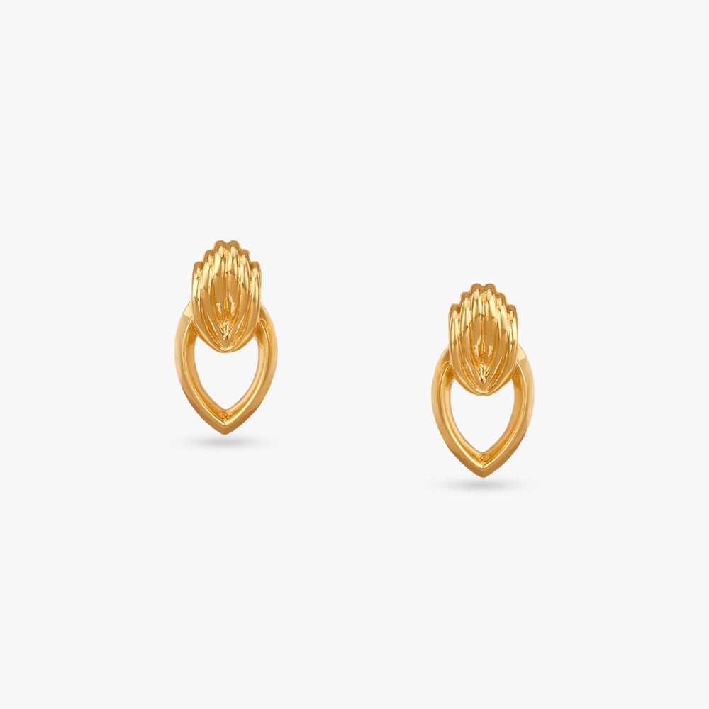 

Tulip Loop Gold Stud Earrings