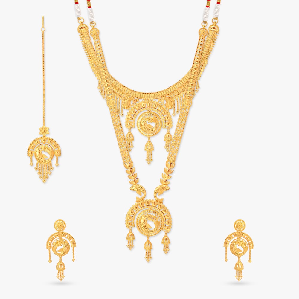 Matsya Mandala Gold Jewellery Set,,hi-res image number null