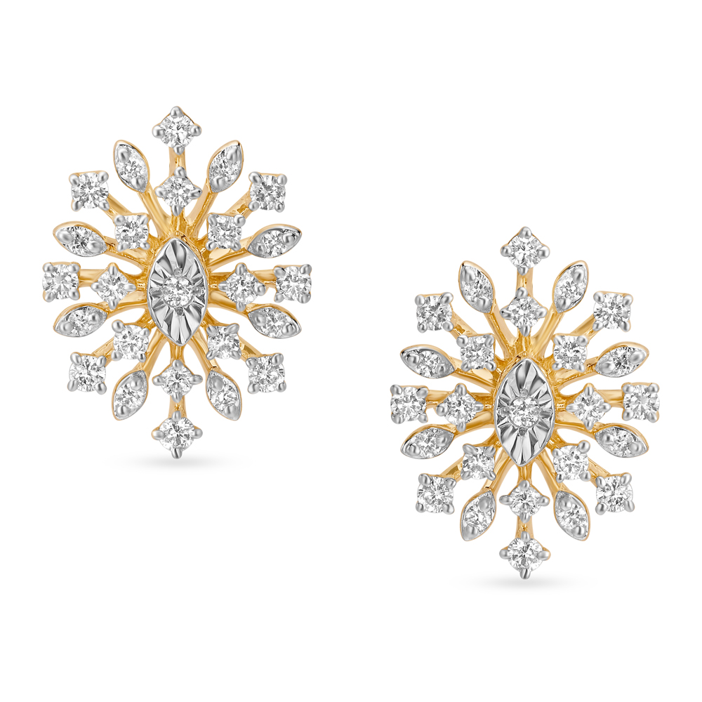 Louis Vuitton Diamond Studs Gold Earrings – Opulent Jewelers