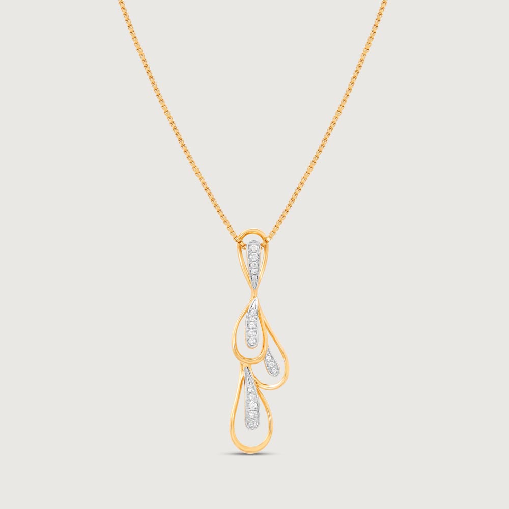 Fluid Elegance Diamond Pendant,,hi-res image number null
