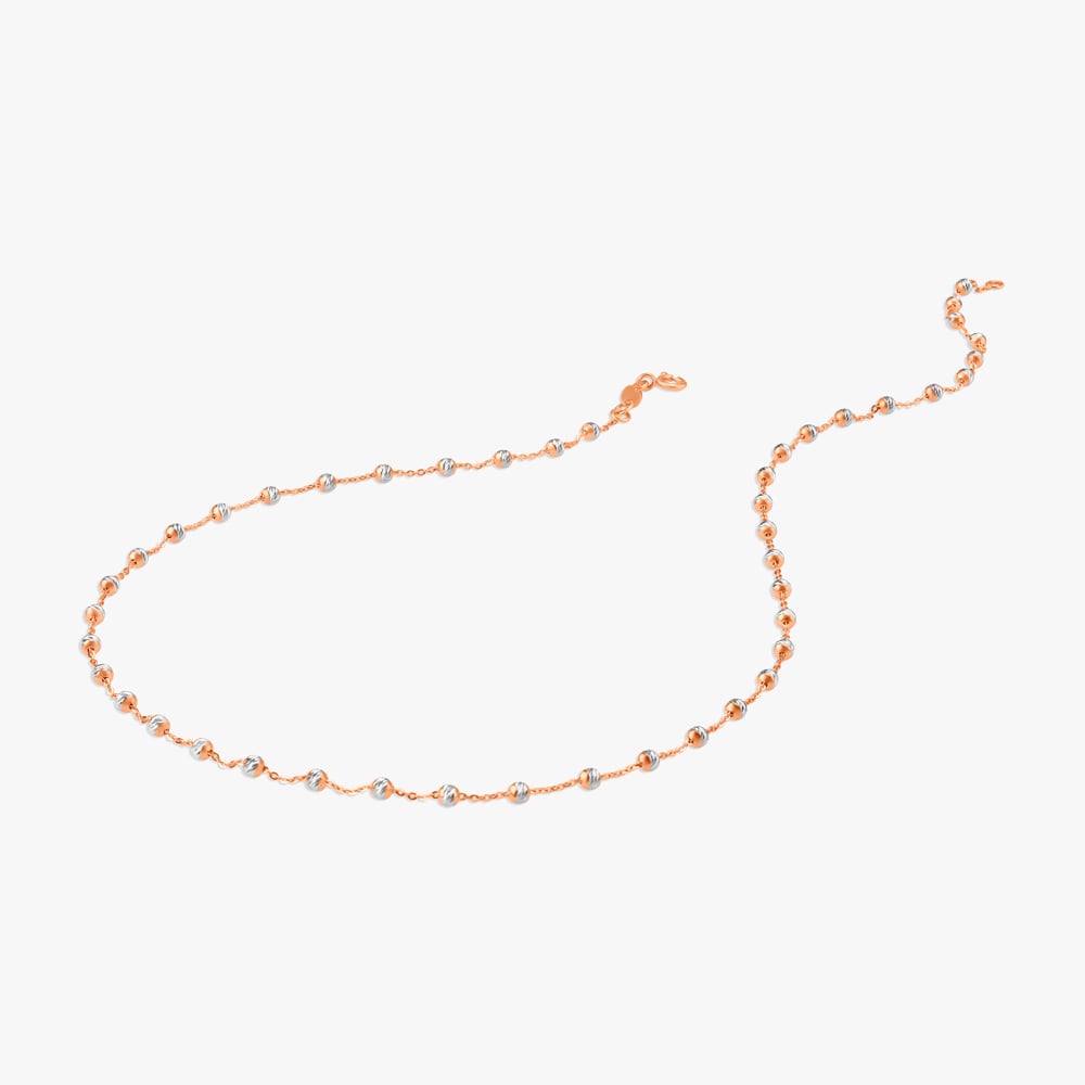 Alluring Beaded Gold Chain,,hi-res image number null
