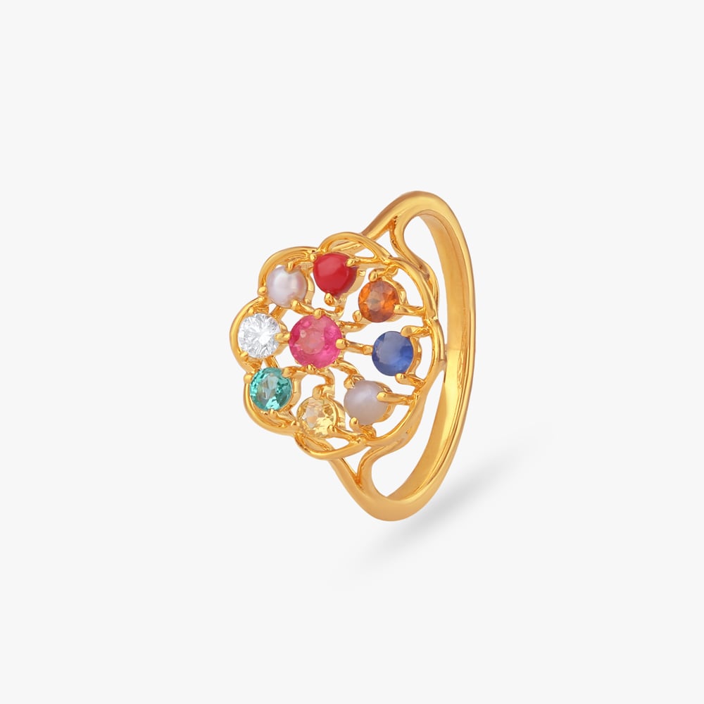 

Majestic Navratna Diamond Ring