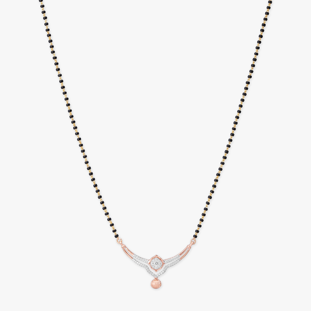 Orbit Drop Diamond Mangalsutra,,hi-res image number null