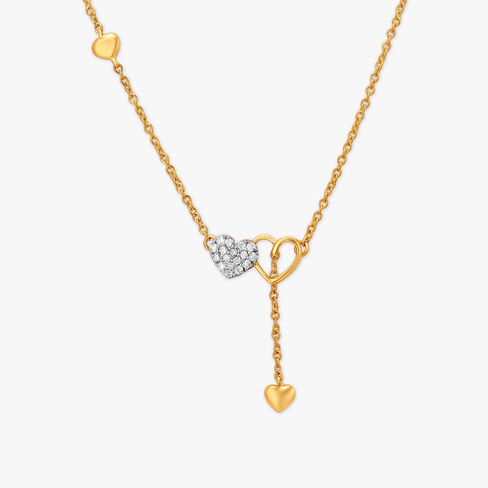 

Family Hearts Pendant with Chain for Kids