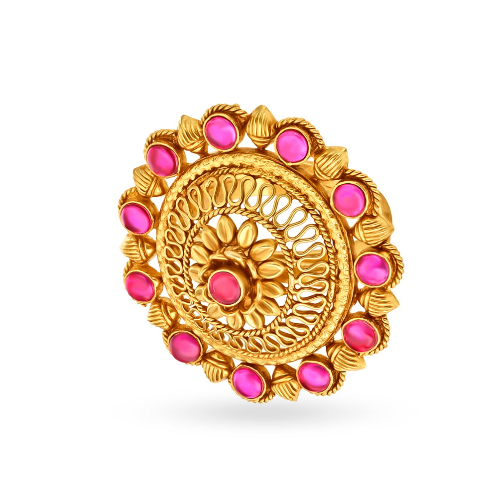 Floral Golden Ring main image 1