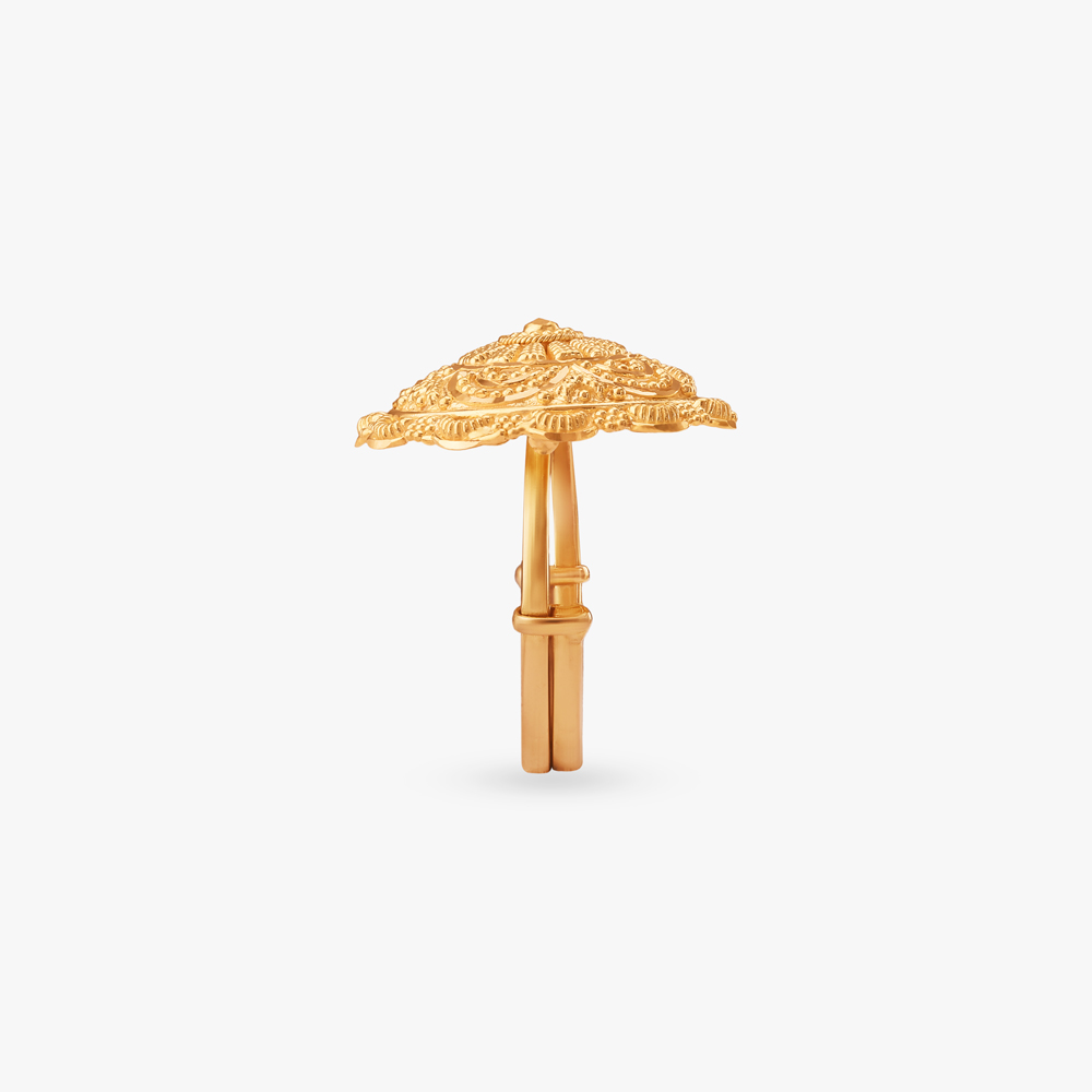 Mandala Bloom Gold Ring,,hi-res image number null