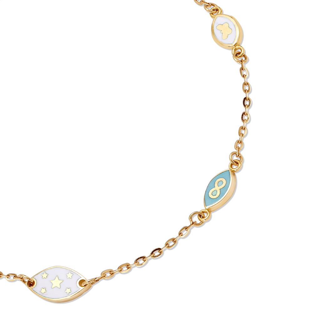 18KT Yellow Gold Charm Of Renewal Bracelet,,hi-res image number null