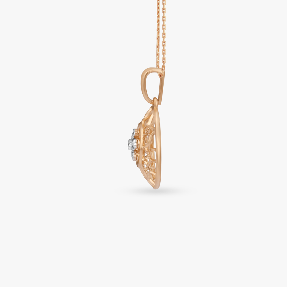 Lattice Circle Diamond Pendant,,hi-res image number null