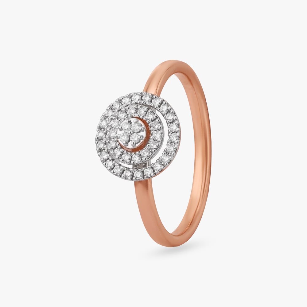 Spiral Halo Diamond Ring,,hi-res image number null