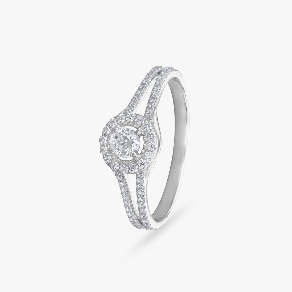 Gleaming Aura Diamond Finger Ring,,hi-res image number null